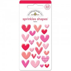 Sprinkles Shapes Doodlebug Design - Hearts