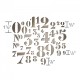 Fustella Sizzix Thinlits T. Holtz - Stencil Numbers