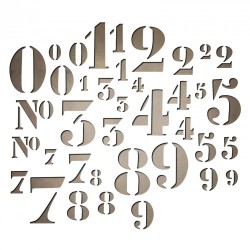 Fustella Sizzix Thinlits T. Holtz - Stencil Numbers