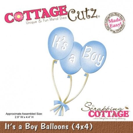 Fustella Cottage Cutz - It's a Boy Balloons