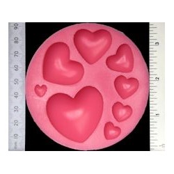 Wow! - Stampo in silicone - Hearts