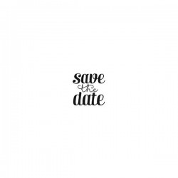 Timbro Legno con manico Rico Design - Save The Date