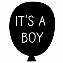 Timbro Legno con manico Rico Design - It's a boy