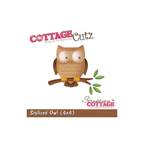 Fustella Cottage Cutz - Stylized Owl