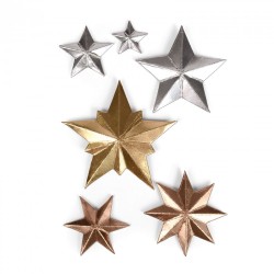 Fustella Sizzix Thinlits T. Holtz - Dimensional Stars