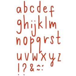 Fustella Sizzix Thinlits - Delicate Letters 2