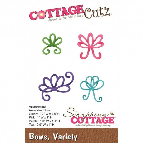 Fustella Cottage Cutz - Bows, Variety