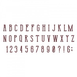Sizzix Bigz XL T.Holtz Alphabet Die - Broadway - 661820