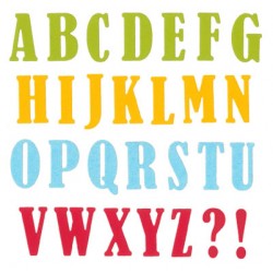 Fustella Impronte D'Autore - Alfabeto Serif