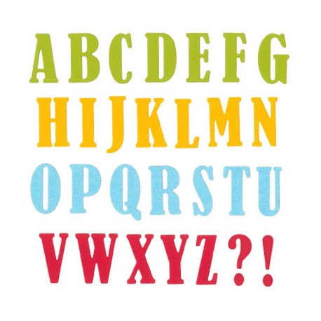 Fustella Impronte D'Autore - Alfabeto Serif
