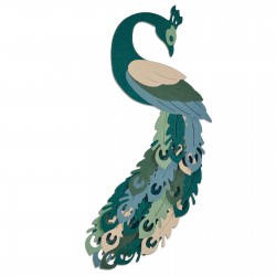 Fustella Sizzix Thinlits - Peacock