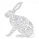 Fustella Sizzix Thinlits - Wild Rabbit