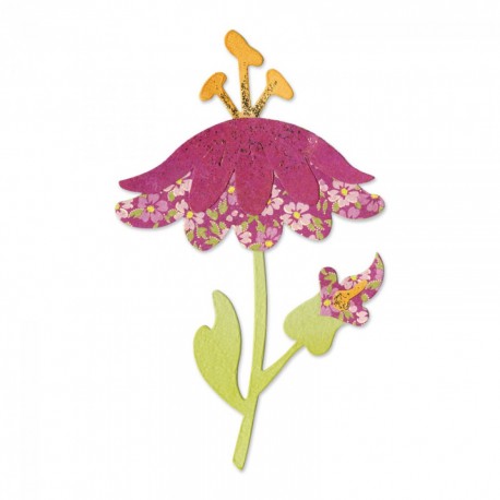 Fustella Sizzix Bigz - Flower w/Leaves & Stem 4
