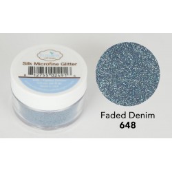 Silk Microfine Glitter - Faded Denim