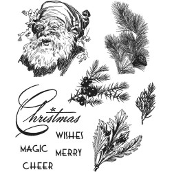 Timbro Cling Tim Holtz - Christmas Classic