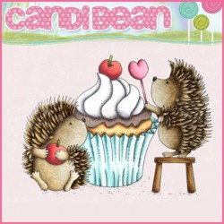 Timbro Candi Bean - Happiness is a cupcake