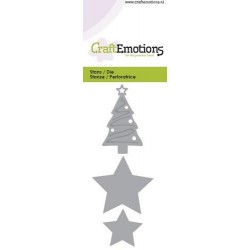Fustella CraftEmotions - Christmas tree, star