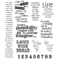 Timbro Cling Tim Holtz - Stuff to Say