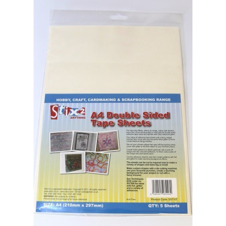 Double sided punch adhesive sheets - Stix2