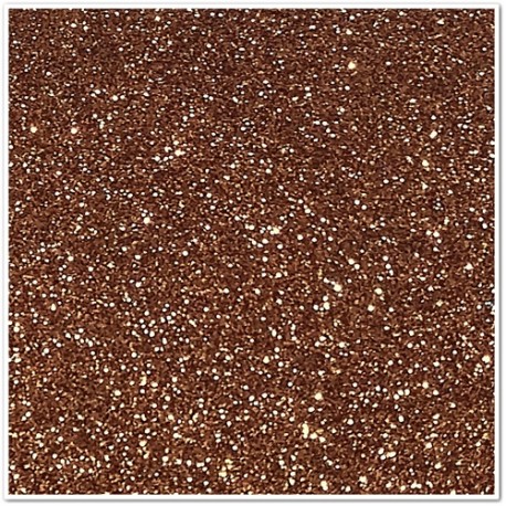 Gomma crepla glitterata adesiva - Copper - 20x30 cm
