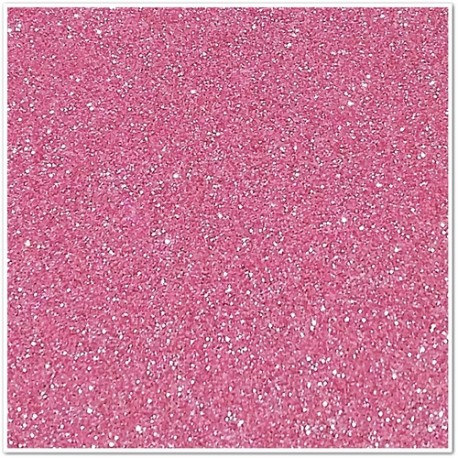Gomma crepla glitterata adesiva - Rosa - 20x30 cm