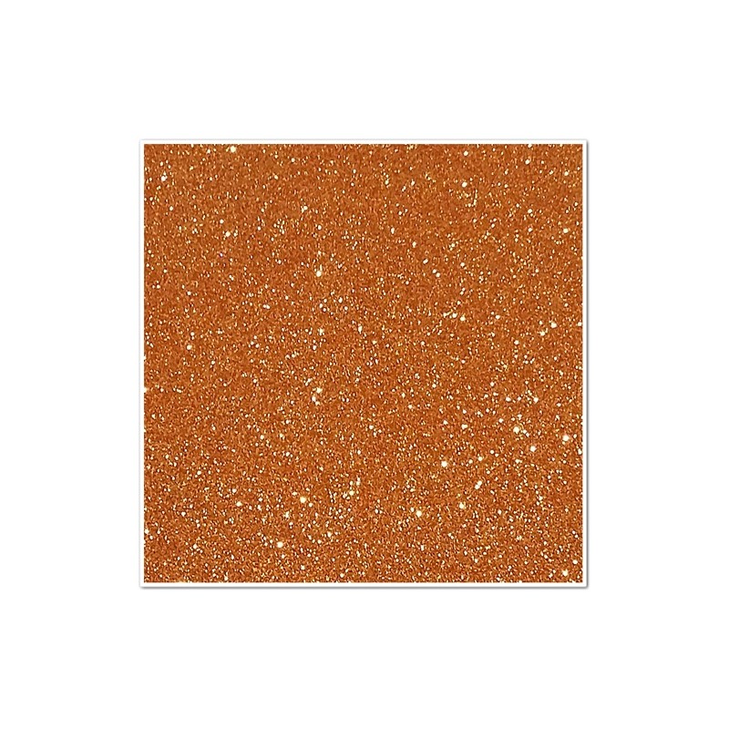 Gomma crepla glitterata adesiva - Arancione - 20x30 cm - Di Corso