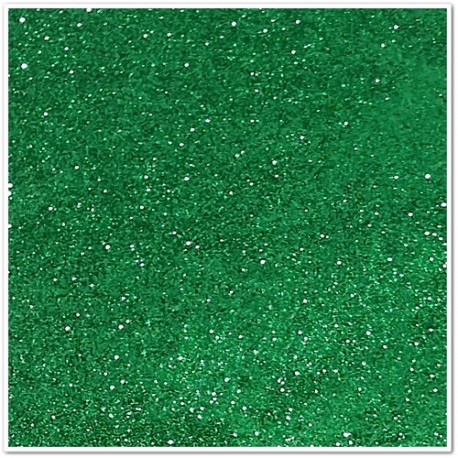 Gomma crepla glitterata adesiva - Verde scuro - 20x30 cm