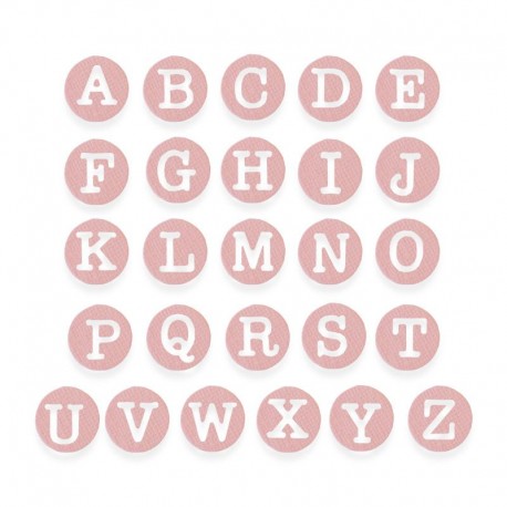 Fustella Sizzix Thinlits - Alfabeto Dainty Uppercase