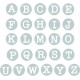 Fustella Sizzix Thinlits - Alfabeto Dainty Uppercase