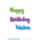 Fustella Your Next Stamp - Scripty Happy Birthday Words