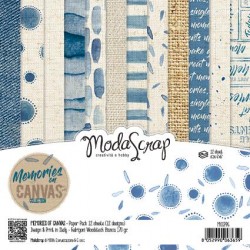 Pad Carte 6" x 6"  ModaScrap - MEMORIES ON CANVAS