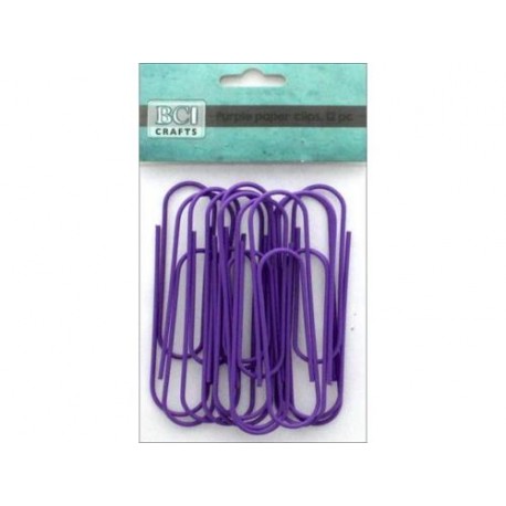 Jumbo Metal Paper Clips - BCI Crafts - Purple