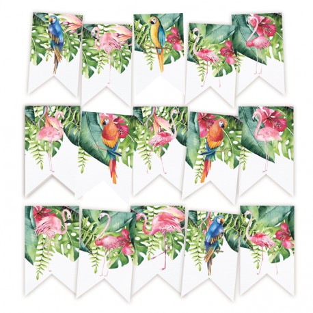 PIATEK13 - Let's flamingle - Paper die cut garland