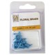 Mini Brads ferma campione Nellie Snellen - Floral glitter brads - blue