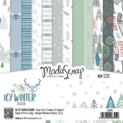 Pad Carte 6" x 6"  ModaScrap - THE ICY WINTER SEASON