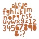 Fustella Sizzix Thinlits - Die Set  Alphanumeric, Cutout Lower