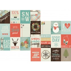 Carta Simple Stories Winter Wonderland - 3x4 Journaling Card Elements