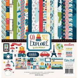 Kit carte Echo Park 12 x 12 Collection Kit - Go See Explore Collection