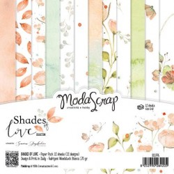 Pad Carte 6" x 6"  ModaScrap - SHADES OF LOVE