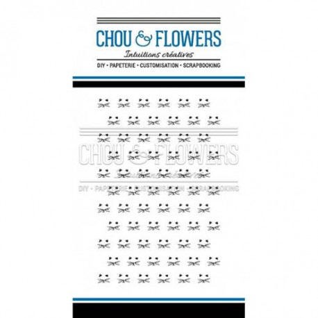 Timbro Clear - Chou & Flowers - "MIAOU"