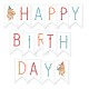 PIATEK13 - Happy Birthday - Paper die cut garland