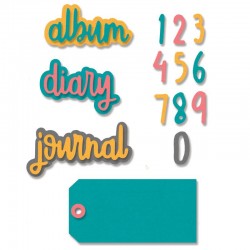 Fustella Sizzix Thinlits - Journal Phrases