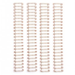 We R Memory keepers - 4 Spirali metalliche oro rosa 1 inch