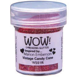 Wow! - Glitter Vintage Candy Cane