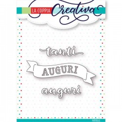 Fustella La Coppia Creativa - Tanti Auguri Banner