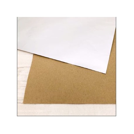 Carta ModaScrap - 12"x 12" SPECIAL PAPER - KRAFT / ARGENTO OPACO