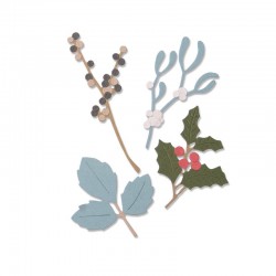 Fustella Sizzix Thinlits - Winter Leaves