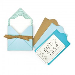 Fustella Sizzix ScoreBoards L Die - Gift Card Folder & Label 2