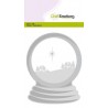 Fustella CraftEmotions - snow globe with houses