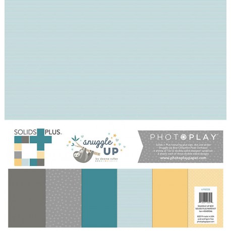 Kit Carte - Paper Pack 12"x12" - Photo Play Paper - Snuggle Up Collection - Boy